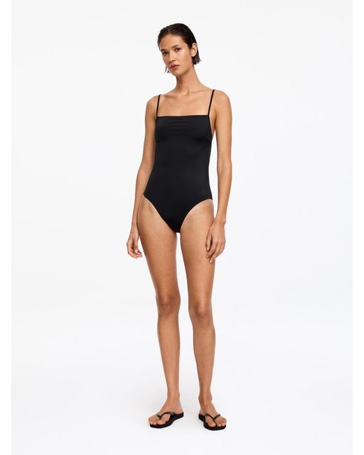 ARKET White Square-Neck Swimsuit