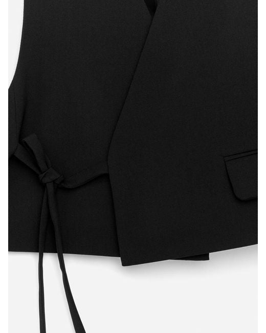 ARKET Black Crop Vest
