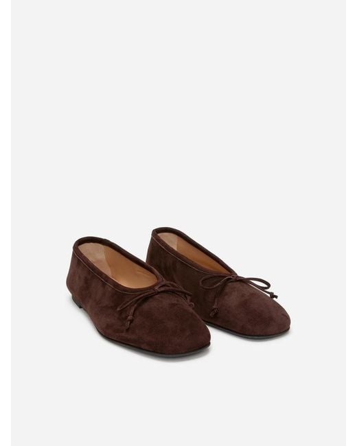 ARKET Blue Suede Ballerinas