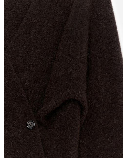 ARKET Black Alpaca-Wool Blend Cardigan