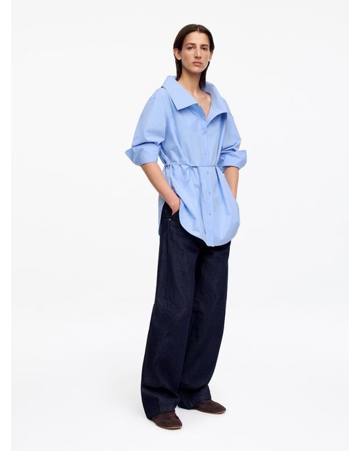 ARKET White Wide-Collar Blouse