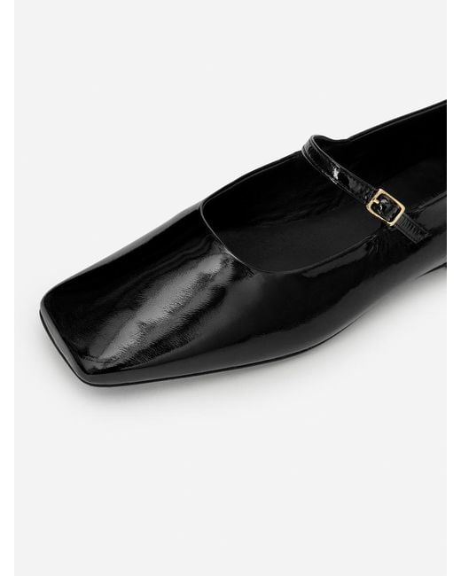 ARKET Black Mary Jane Flats