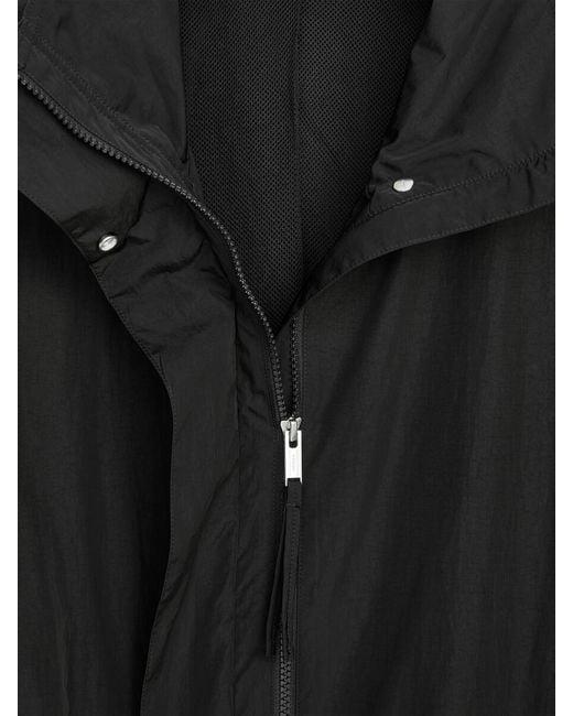 ARKET Black Funnel-Neck Nylon Jacket