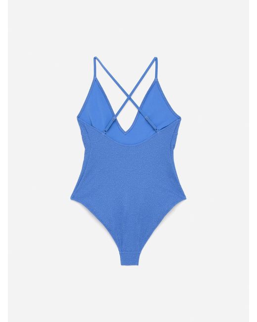 ARKET Blue Structured Swimsuit