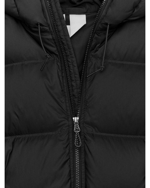 ARKET Black Upcycled Down Sporty Jacket for men