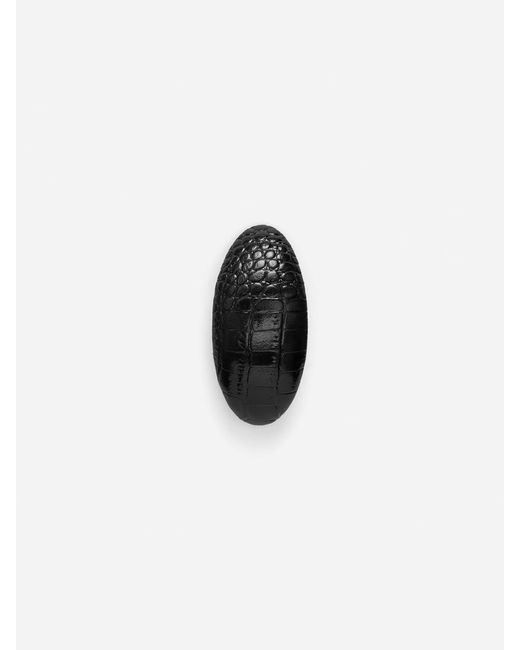 ARKET Black Croco-Effect Leather Hair Clip