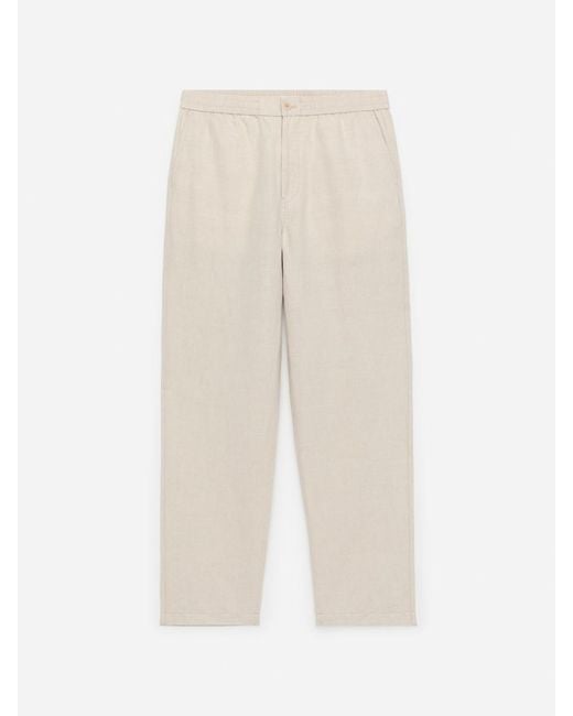 ARKET White Linen Blend Trousers for men