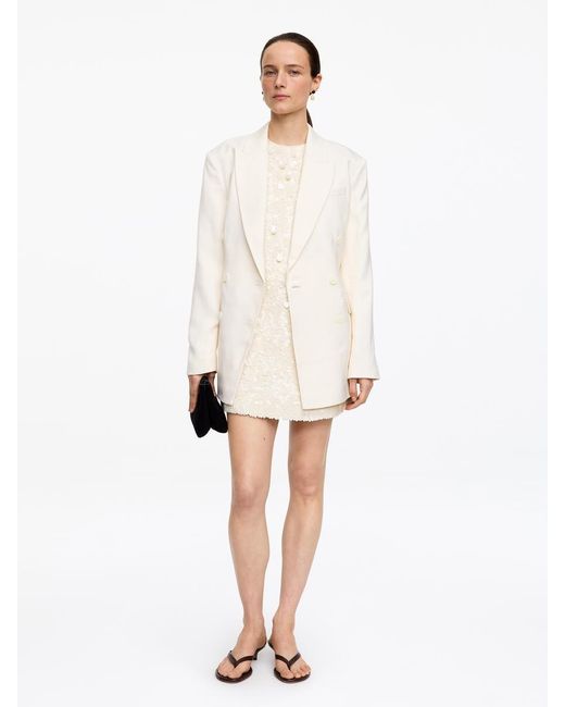 ARKET White Sequin Mini Dress