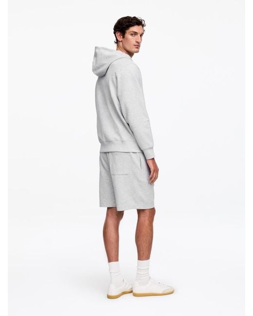 ARKET Gray Jersey Zip Hoodie for men