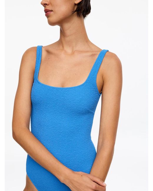 ARKET Blue Structured Swimsuit