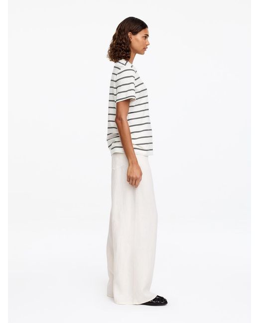 ARKET White Signature Short-Sleeve T-Shirt
