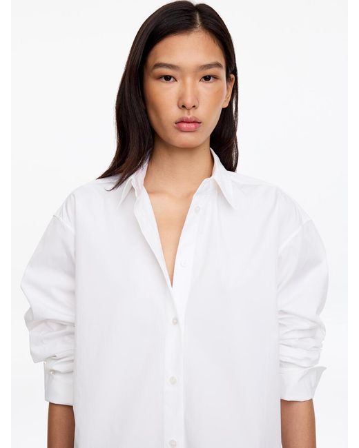 ARKET White Relaxed-Fit Poplin Shirt
