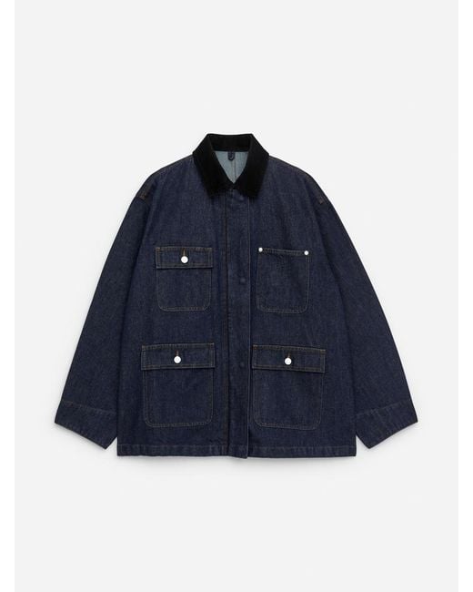 ARKET Blue Oversized Denim Jacket
