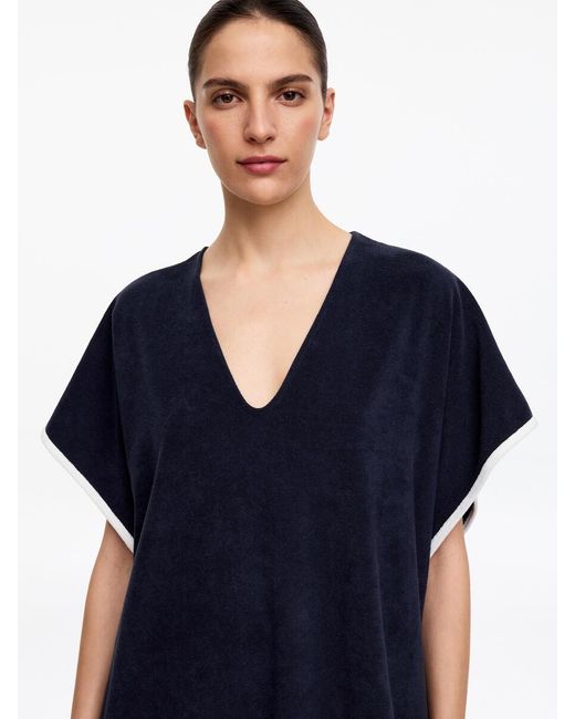 ARKET Blue Towelling Beach Dress