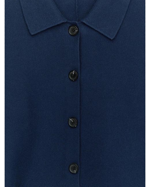 ARKET Blue Knitted Cotton Jacket