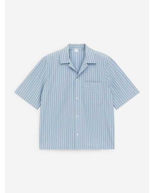 ARKET Blue Poplin Pyjama Shirt for men