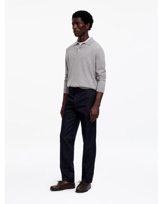ARKET Gray Regular Cotton Linen Slacks for men