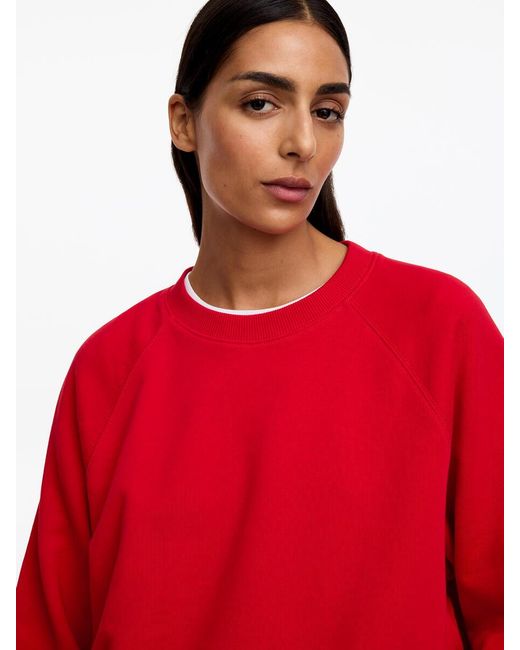 ARKET Red Terry Sweatshirt