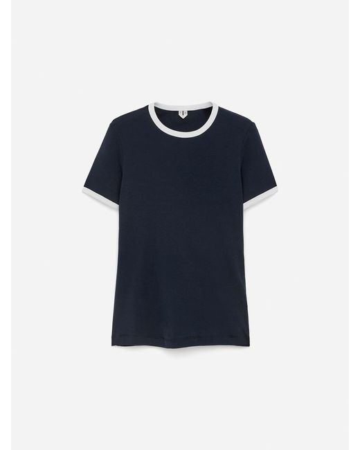 ARKET Blue Ribbed T-Shirt