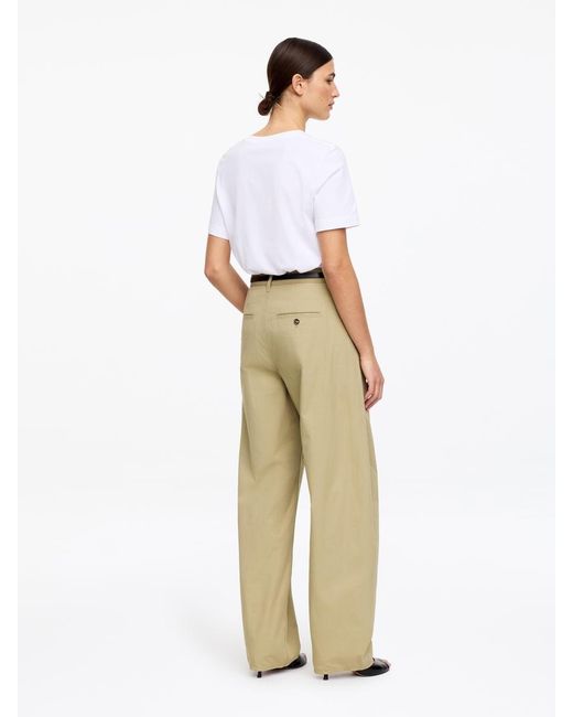 ARKET Natural Barrel-Leg Trousers