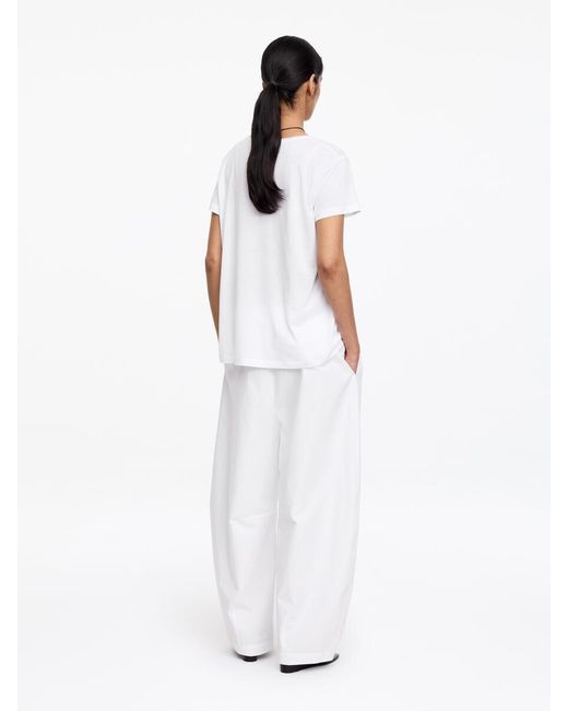 ARKET White Scoop-Neck T-Shirt