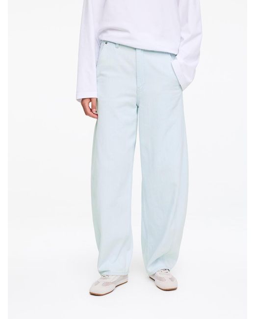 ARKET White Barrel-Leg Jeans