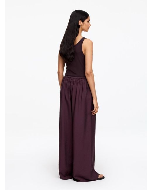 ARKET Purple Wide Trousers