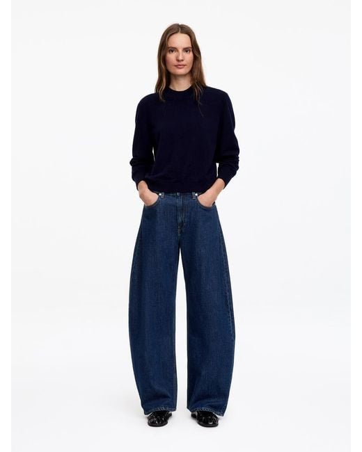 ARKET Blue Peony Barrel Jeans