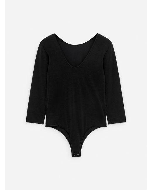 ARKET Black Long-Sleeve Bodysuit