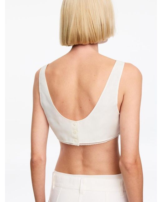 ARKET White And Laila Gohar Bralet Top