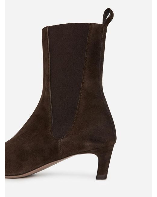 ARKET White Suede Ankle Boots