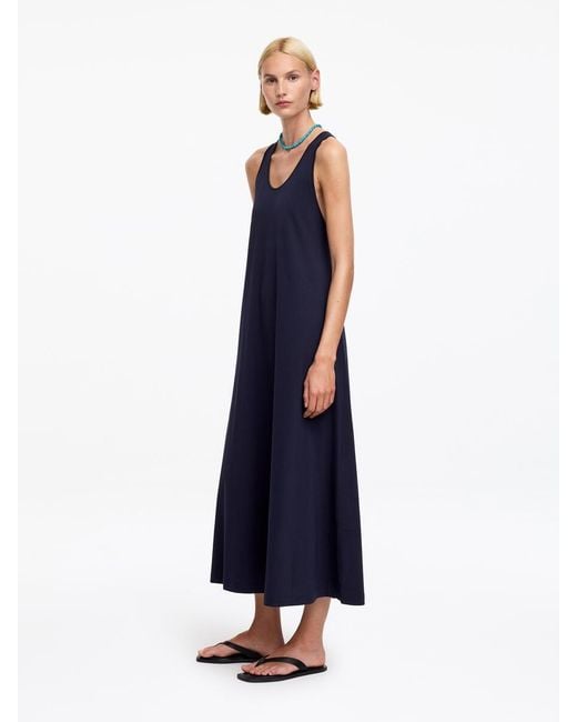 ARKET Blue Twisted Back Maxi Dress