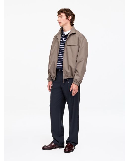 ARKET Blue Regular Lightweight Wool Trousers for men