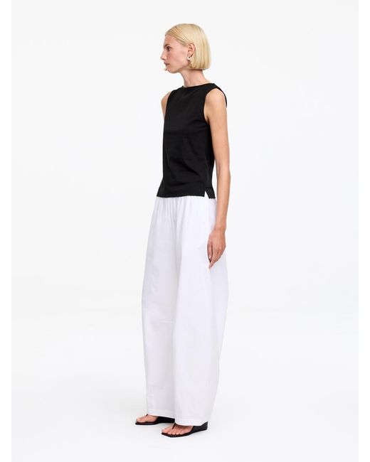 ARKET Black Boat Neck Tank Top