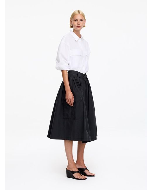 ARKET White Cotton Utility Skirt