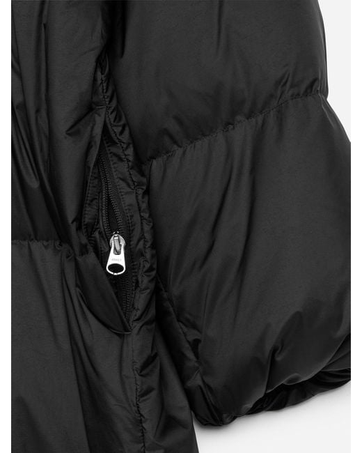 ARKET Black Upcycled Down Long Coat