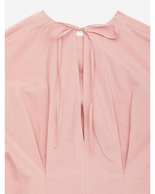 ARKET Pink Peplum Top