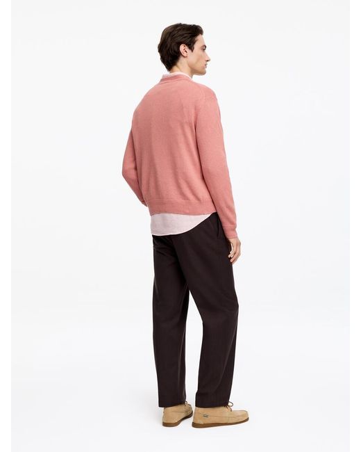 ARKET Pink Linen Cotton Jumper for men