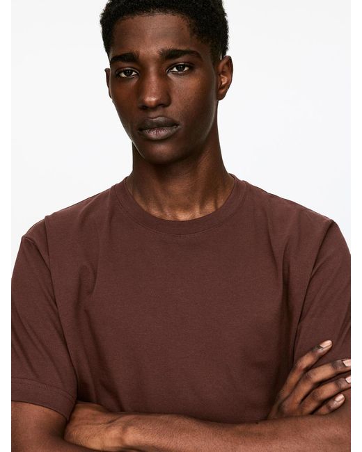 ARKET Purple 220 Gsm Relaxed T-Shirt for men