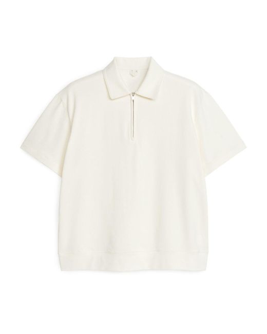 ARKET White Half-zip Polo Shirt for men