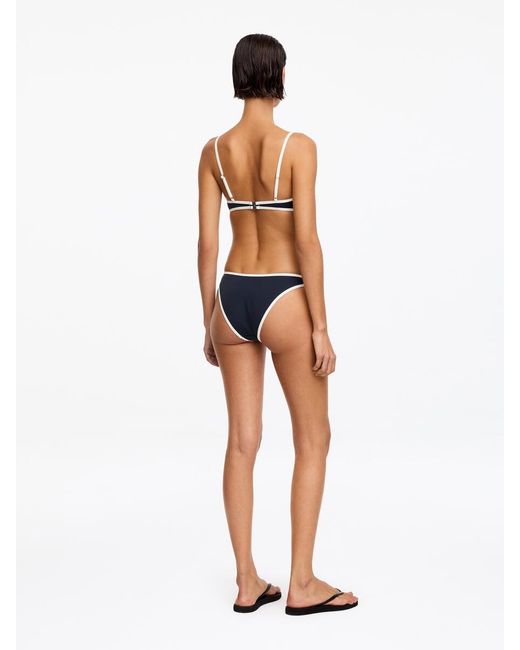 ARKET White Contrasting Bikini Top