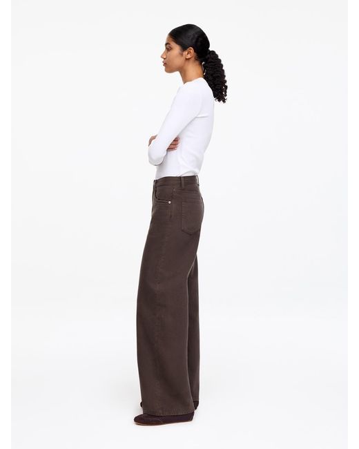 ARKET Brown Cloud Loose Wide Jeans