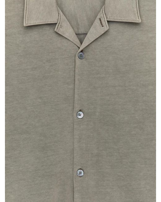ARKET Gray Short-Sleeve Jersey Shirt for men