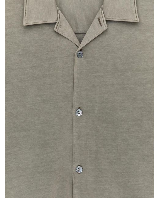 ARKET Gray Short-Sleeve Jersey Shirt for men