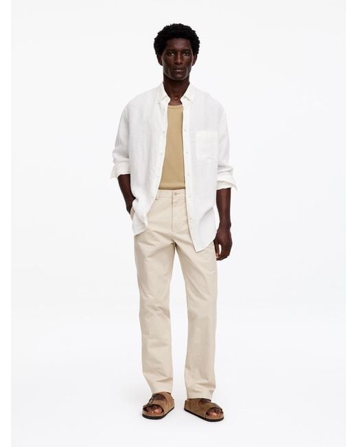 ARKET Natural Straight Cotton Chinos for men