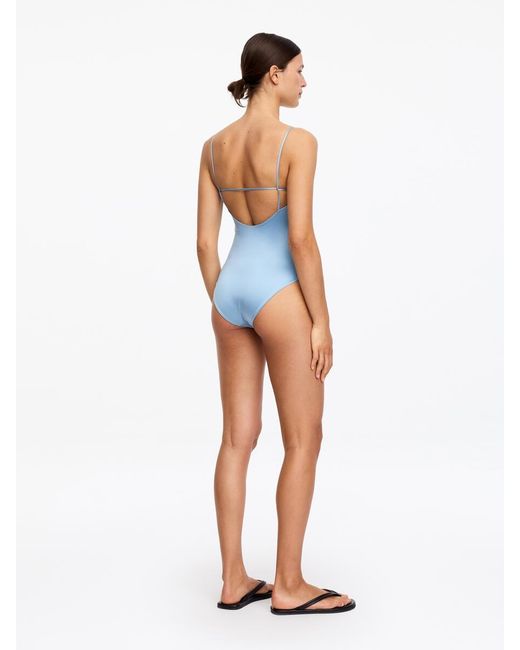 ARKET White Shiny Swimsuit