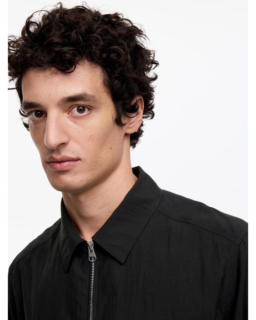 ARKET Black Lyocell Blend Overshirt for men