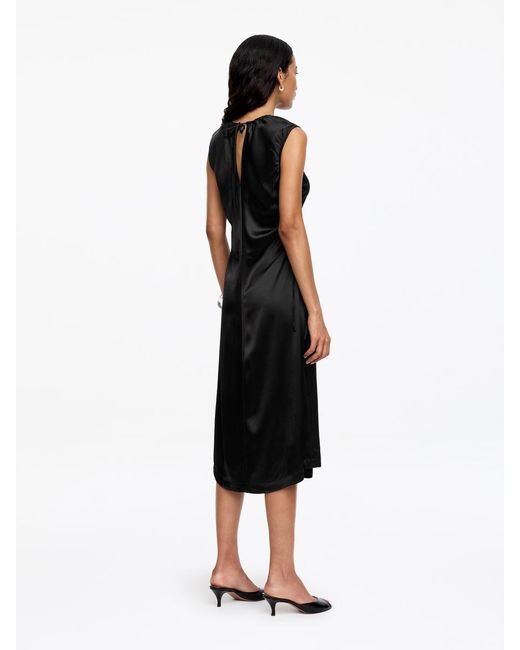 ARKET Black Satin Dress