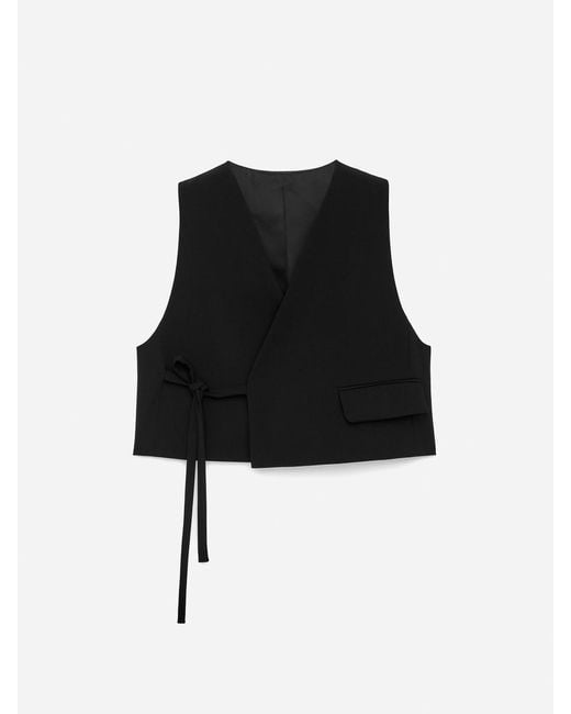 ARKET Black Crop Vest