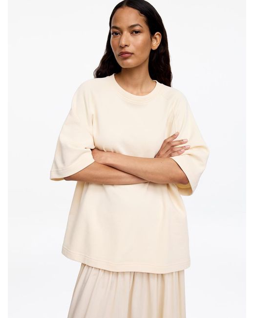 ARKET White Short-Sleeve Sweatshirt